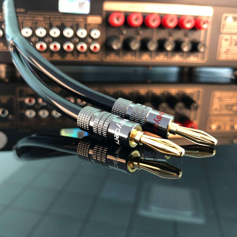 Goaycer Banana Plugs for Speaker Wire - 24K Gold Plated Banana Adapter Connector(6 Pairs/12 pcs) - Image 4
